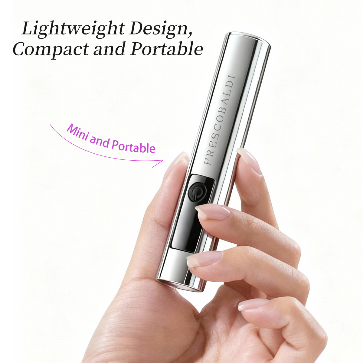 Manicure portátil de pantalla plateada luz roja una lámpara de dos velocidades de tiempo fuerte concentrador de luz seca rápida manicure lámpara