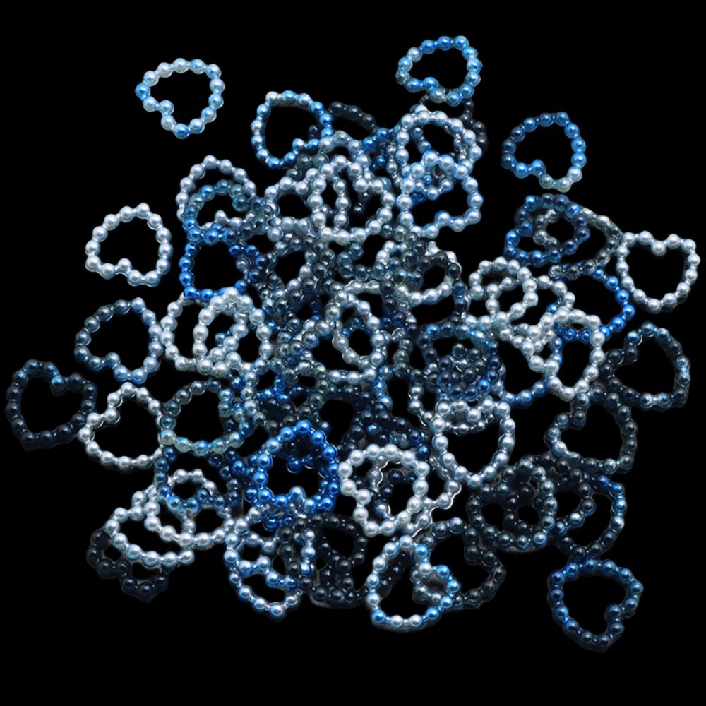 Transfronteriza Amazon sirena color amor patrón ABS imitación perla DIY hecho a mano accesorios para el cabello horquilla accesorios de la caja del teléfono