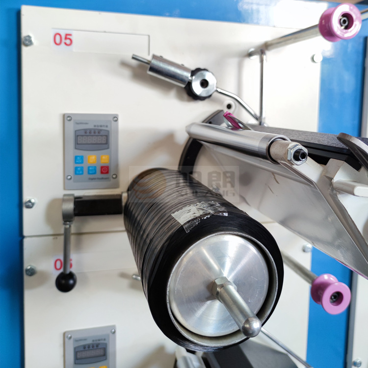 高级电子全自助参数调整纤维收卷机厂家定制自动换卷卷绕机缠绕机