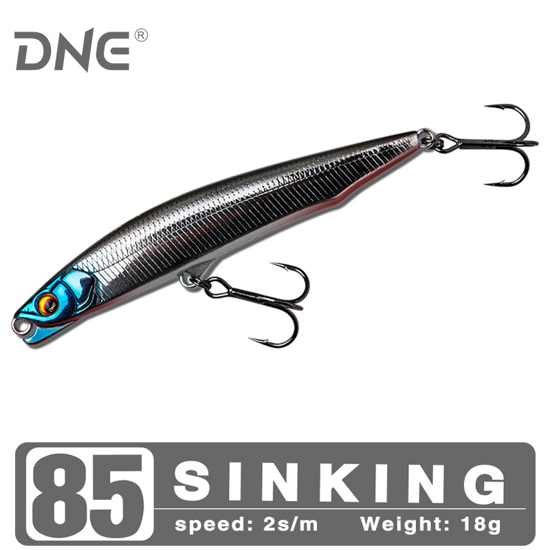 6 Colors Shallow Diving Minnow Lures Sinking Hard Plastic Baits Fresh Water Bass Swimbait Tackle Gear