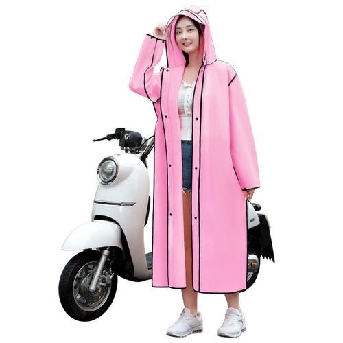 Non-disposable raincoat wholesale EVA fashion adult full body long rainproof one-piece electric vehicle poncho travel