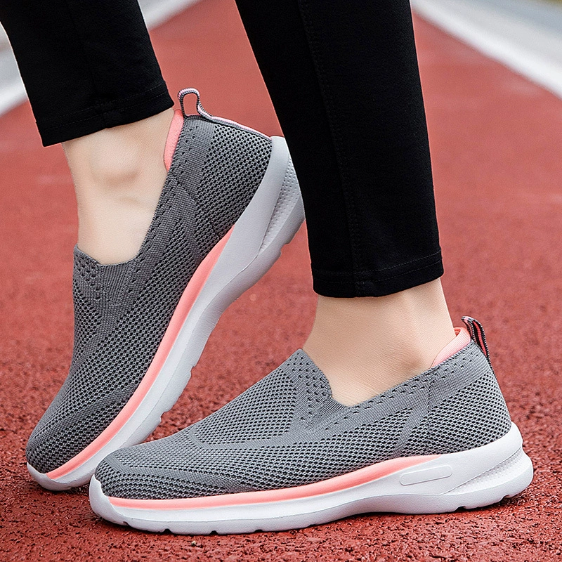 2023 весенне-летняя прочность стопы плюс размер Пара Летающая тканая сетчатая поверхность четыре сезона старинная Мужская обувь прогулочная обувь трансграничная модная обувь для мам