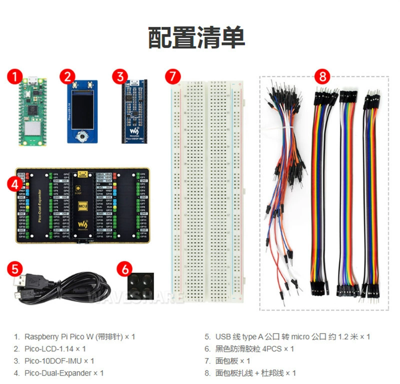 Плата разработки микроконтроллера Raspberry Pi PICO W Raspberry Pi PICO WIFI версии RP2040