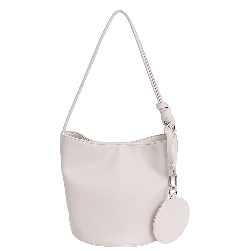 2025 nuevo bolso de mujer simple bolso de axila casual bolso de cubo de gran capacidad para mujer bolso de hombro de alta gama de moda