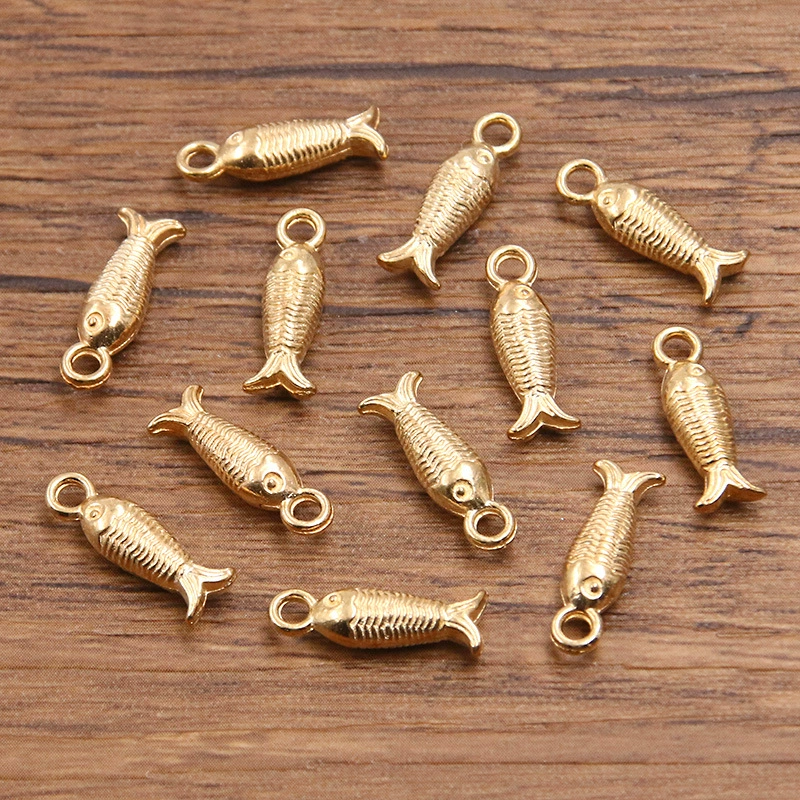Ювелирные подвески из сплава huan, 10 шт. KC gold, морская тематика: морская звезда, ракушка, рыба