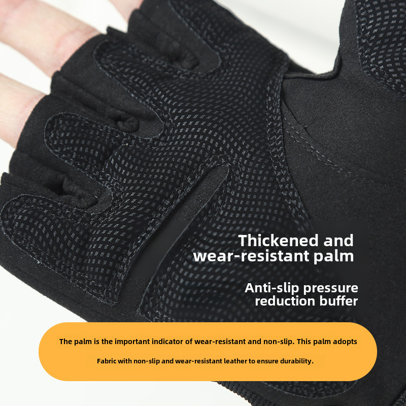 Tactical gloves men's half finger outdoor training fighting hard shell protective riding sports non-slip wear-resistant full finger gloves_maomaolike.com