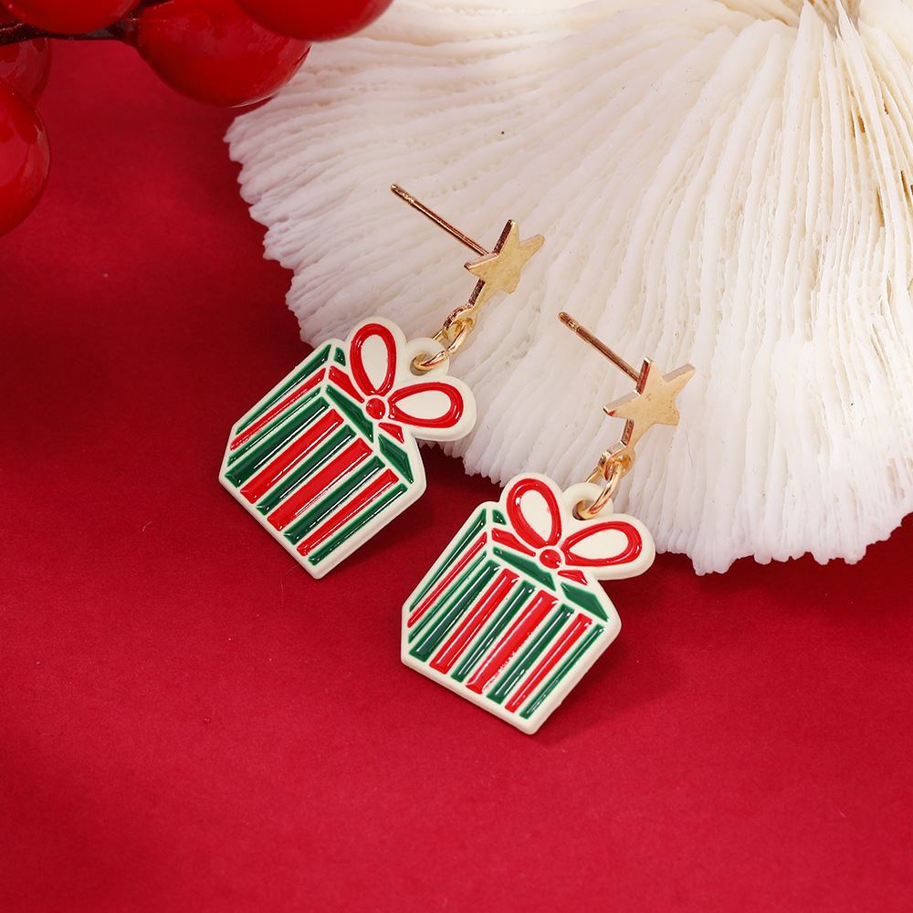 Cute Snowman Alloy Plating Women's Drop Earrings 1 Pair display picture 2