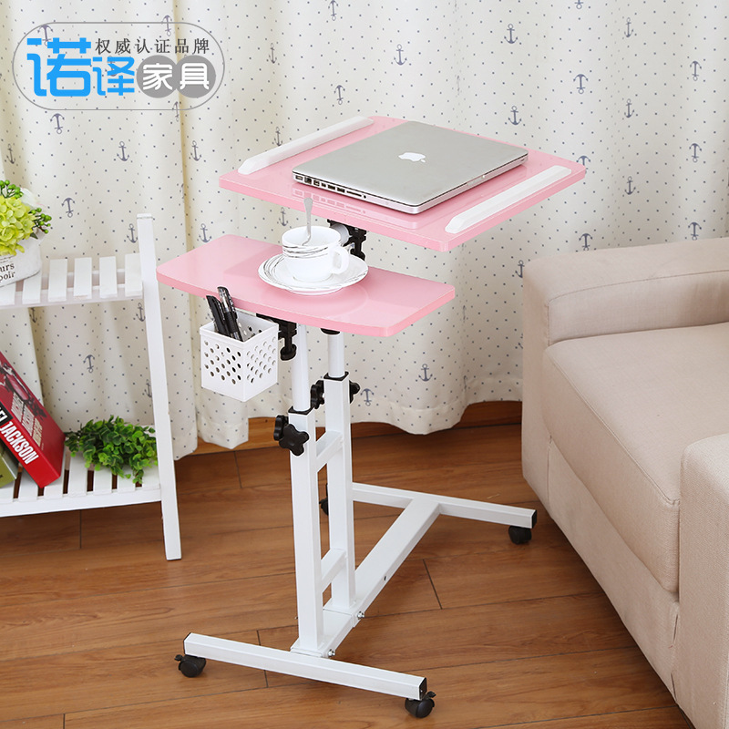 Fashion Home Bedside Lifting Rotary Tilt Adjustable Mobile Lazy Floor White Laptop Desk Fashion Home Bedside Lifting Rotary Tilt Adjustable Mobile Lazy Floor White Laptop Desk