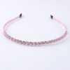 Fashionable belt, crystal, headband, multicoloured hair accessory, simple and elegant design