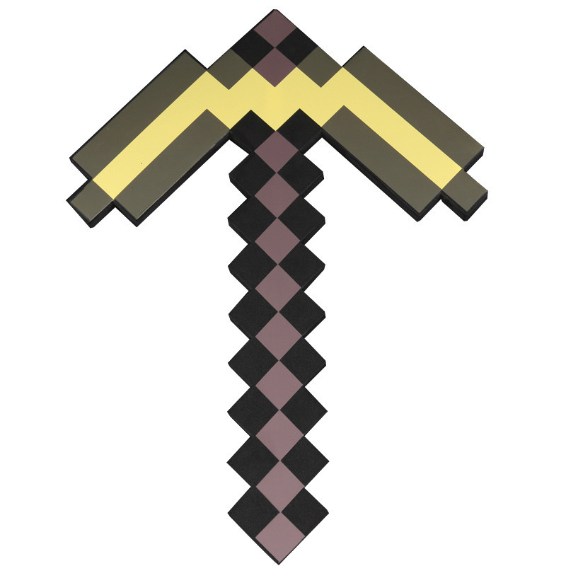 Minecraft 周辺機器泡おもちゃ剣原稿ゲームレンガ石剣武器ピクセルモデル|undefined