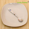 Design fruit spoon, dessert cream fork, Birthday gift