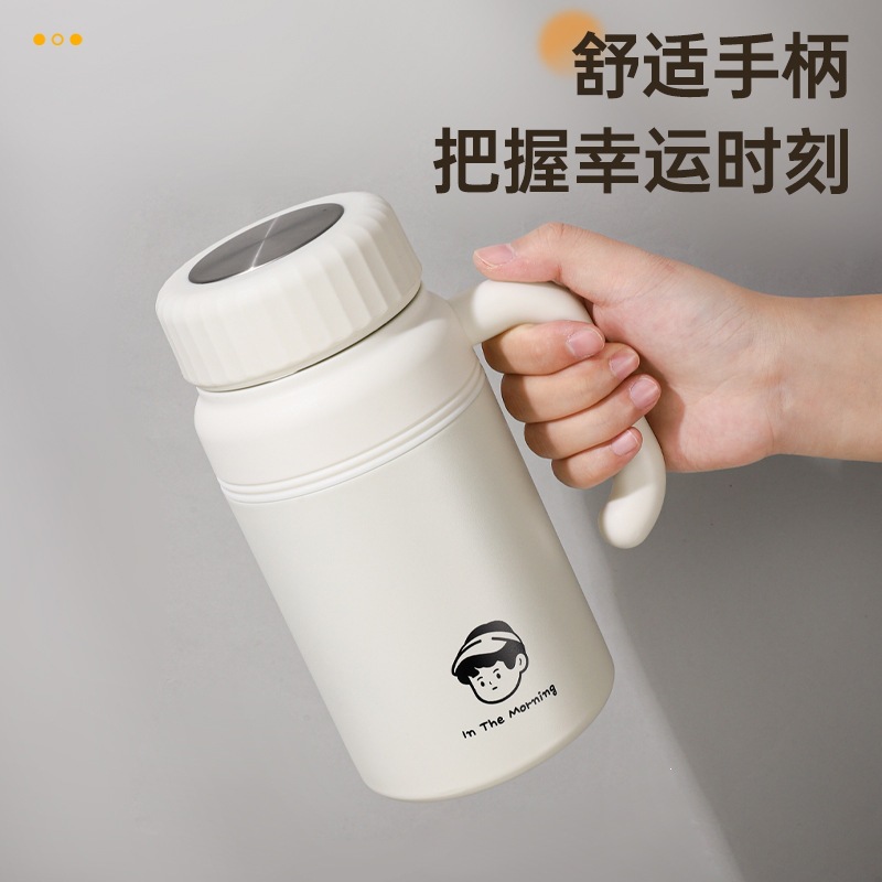 Nuevo mango de alto valor simple 316 taza de aislamiento térmico de acero inoxidable taza de agua de mango portátil de gran capacidad