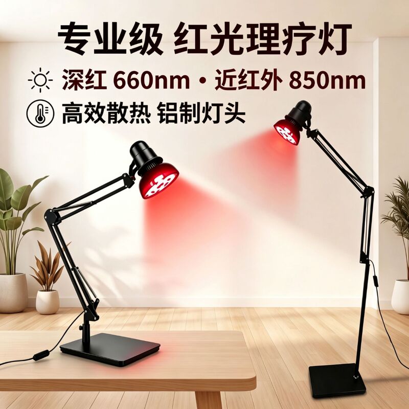 Red Light Therapy Lamp, Home Beauty Salon Dedicated Near-Infrared and Far-Infrared Therapy Lamp, Joint Heat Therapy Soothing Lamp Red Light Therapy Lamp, Home Beauty Salon Dedicated Near-Infrared and Far-Infrared Therapy Lamp, Joint Heat Therapy Soothing Lamp