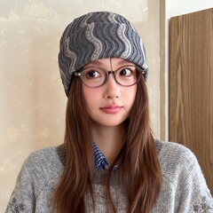 大头围波浪堆堆帽女秋冬季百搭显脸小毛线针织帽护耳包头防寒冷帽