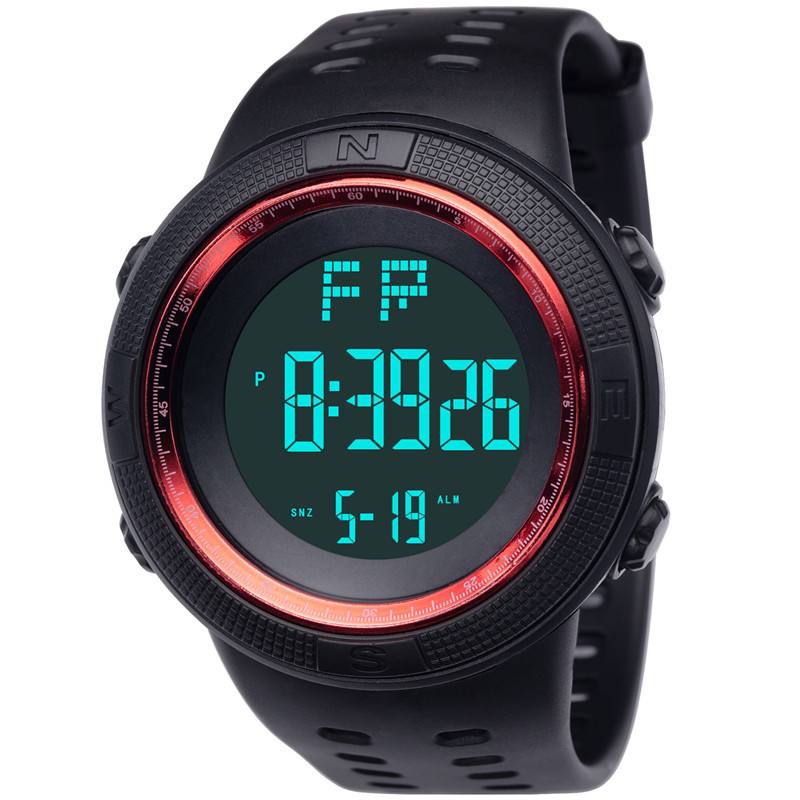 Directo de fábrica transfronterizo popular dial grande deportes reloj electrónico hombres adultos multi-funcional estudiante de secundaria reloj electrónico