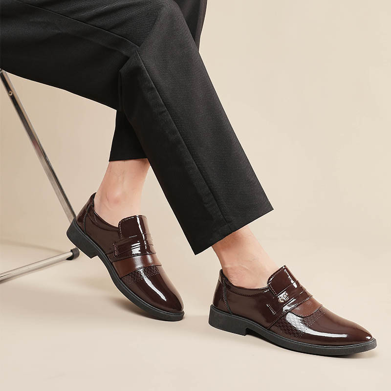Cross-border con el nuevo tipo de zapatos de cuero de hombre, zapatos de estilo de negocios casuales, zapatos casuales de tamaño grande. image 4