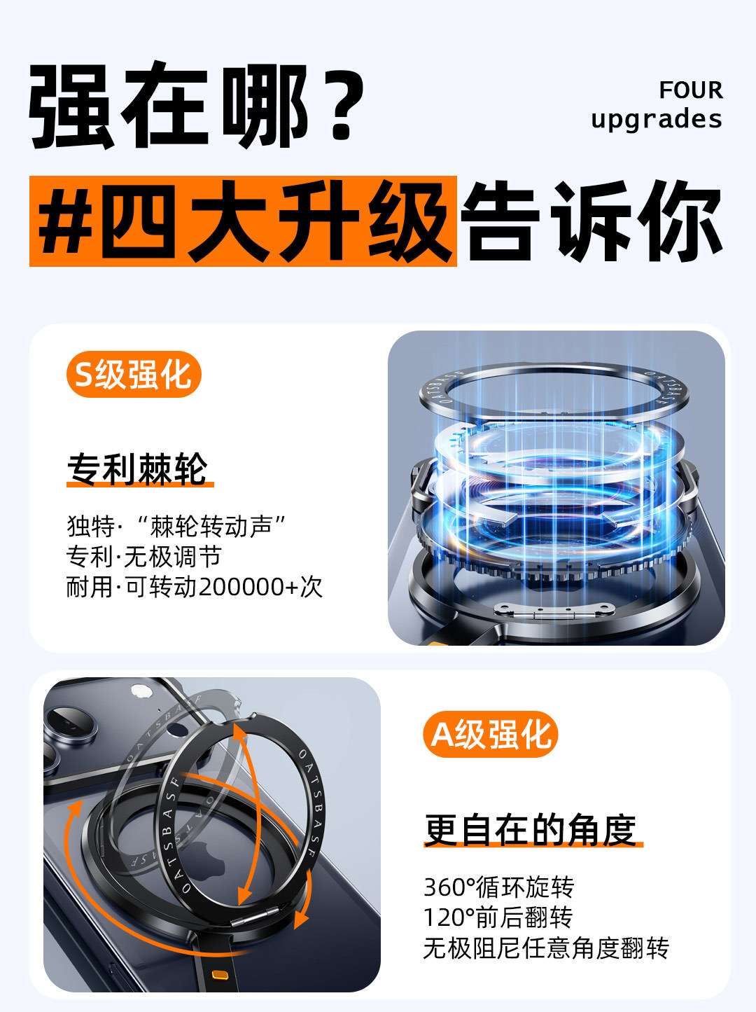 Ốp lưng iPhone 16 Pro Max từ tính kim loại chống rơi 360 độ — Vỏ Z 360 ° Vỏ kim loại xoay [đen], Vỏ Z 360 ° Vỏ kim loại xoay [tím], Vỏ Z 360 ° Vỏ kim loại xoay [Vàng sa mạc], Vỏ Z 360 ° Vỏ kim loại xoay [màu cam] chi tiết 23