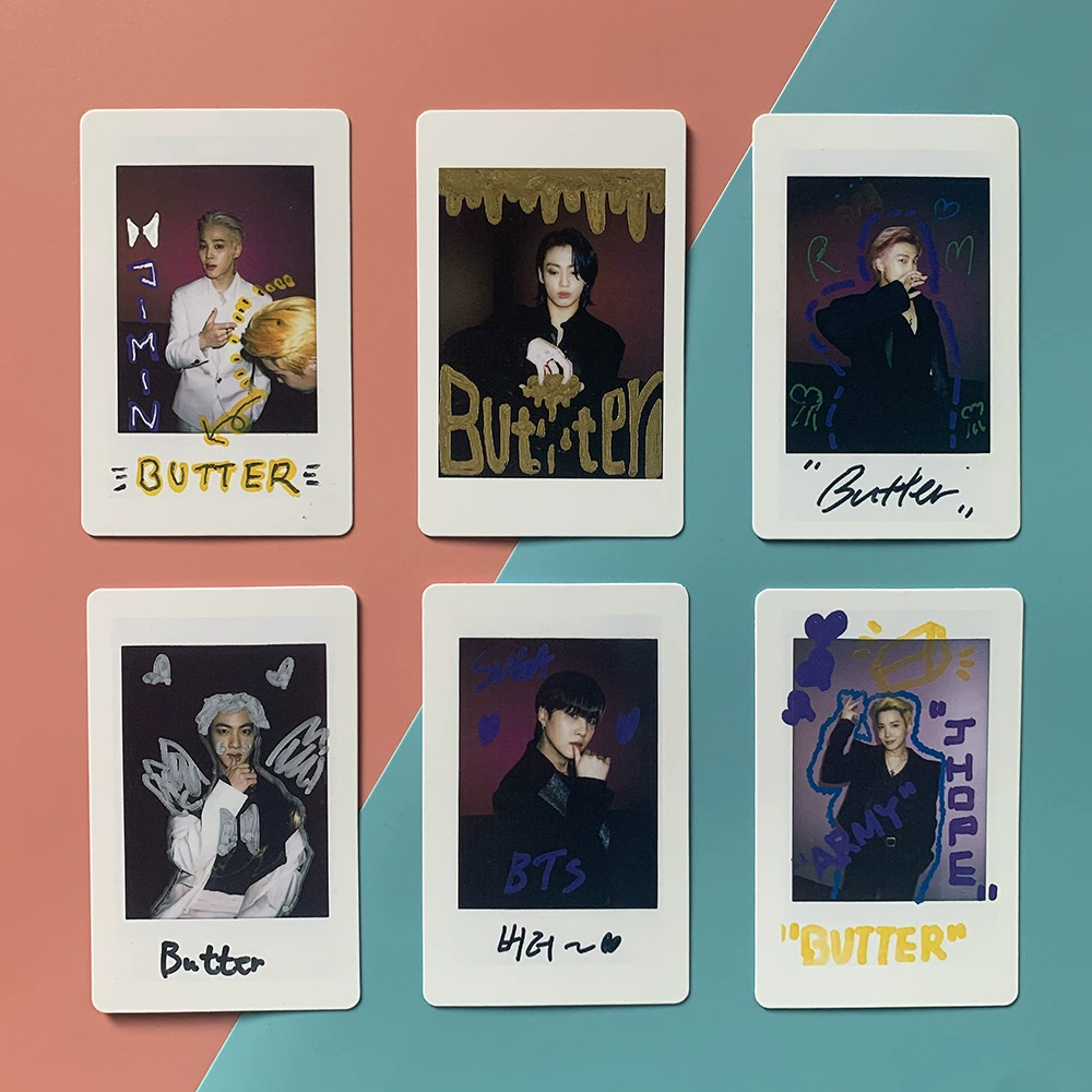 Фотокарточки (BTS) Butter Lomo набор — 7 шт., 5.4 × 8.6 см, случайный выбор