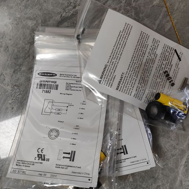 现货邦纳Banner LTF24IC2LDQ 激光漫射飞飞行时间传感器