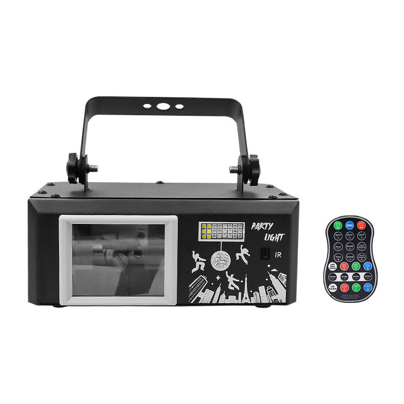 新しいプライベートモデルフルカラー 5D アニメーションレーザーライトシングルビーム投影ライト DJ ステージ音声起動フラッシュアンビエントライト|undefined