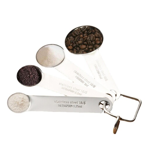 Korean 304 stainless steel measuring spoon graduated spoon kitchen baking DIY spoon milk powder spoon manufacturer wholesale seasoning spoon
