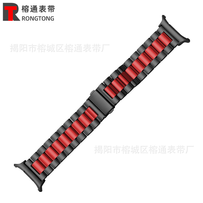 Para Galaxy watch Ultra/7/6/5 banda de acero 40/42/43/44/45/46/47 cuentas sólidas