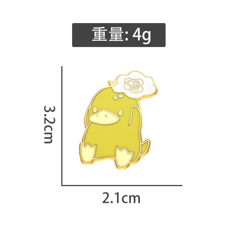 Cartoon creative high-end enamel badge small jewelry personalized exquisite English letters all-match decorative pin small gift