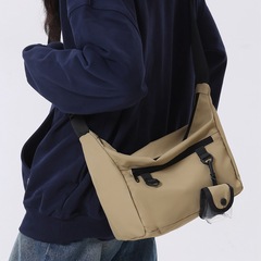 Men's Postman Bag 2024 New Couple Student Large Capacity Crossbody Bag Street Fashion Dancing Single Shoulder Pocketless Wallet