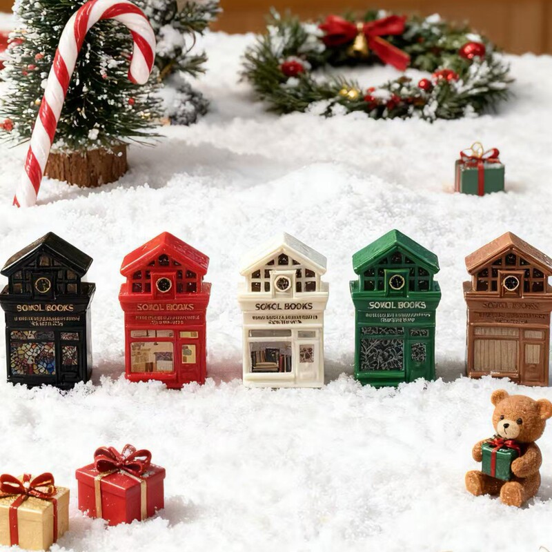 Creative DIY Cross-Border Christmas Decorations Christmas Tree Tabletop Ornaments Christmas Wooden House Miniature Scene