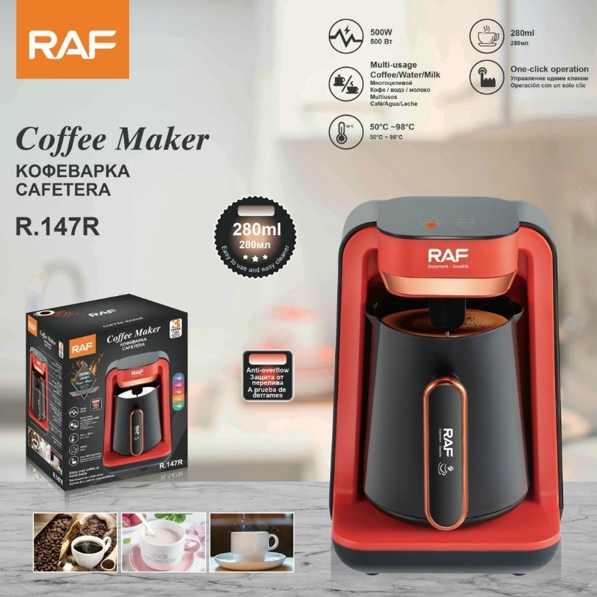 Café de oficina portátil RAF cafetera de oficina calentada taza de café nueva cafetera turca r147