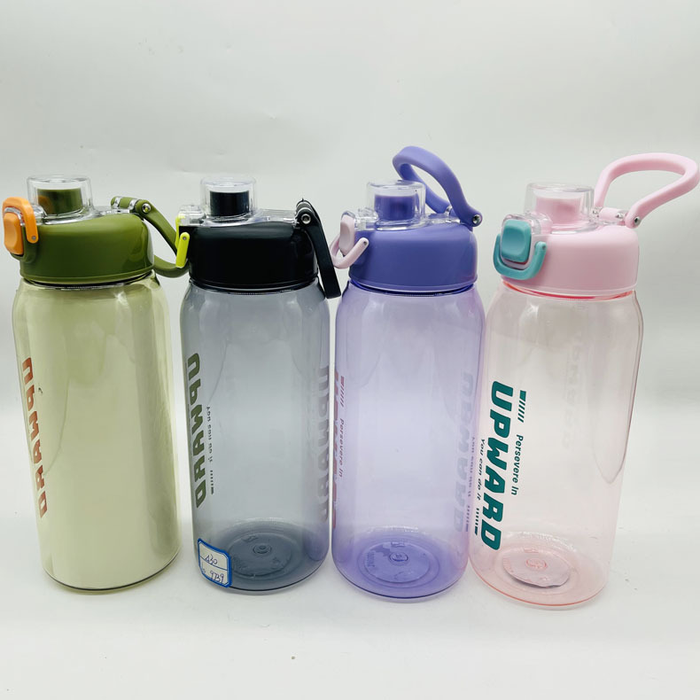 LY-430 espacio de gran capacidad Taza de plástico de viaje sitio de construcción al aire libre mango portátil taza de plástico cubierta elástica olla de plástico