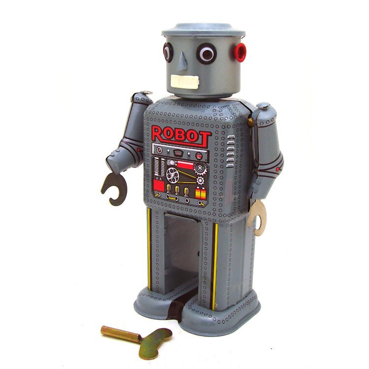 Ms646 Tin Mechanical Robot Tintoy Adult Collection Toys Creative Gifts Tin Toys Wholesale