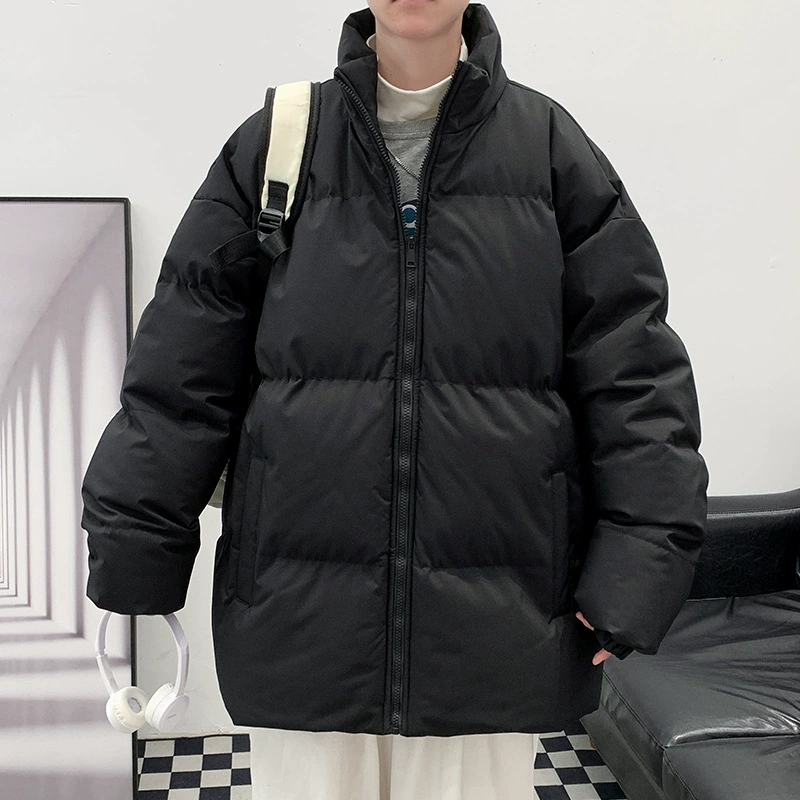 Мужская куртка с хлопковой подкладкой, осенне-зимняя модная теплая куртка на хлопковой подкладке, пальто с хлопковой подкладкой