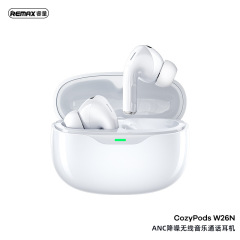 REMAX睿量ANCノイズ低減無線音楽通話bluetooth 5.4低遅延入耳式bluetoothイヤホンW26N