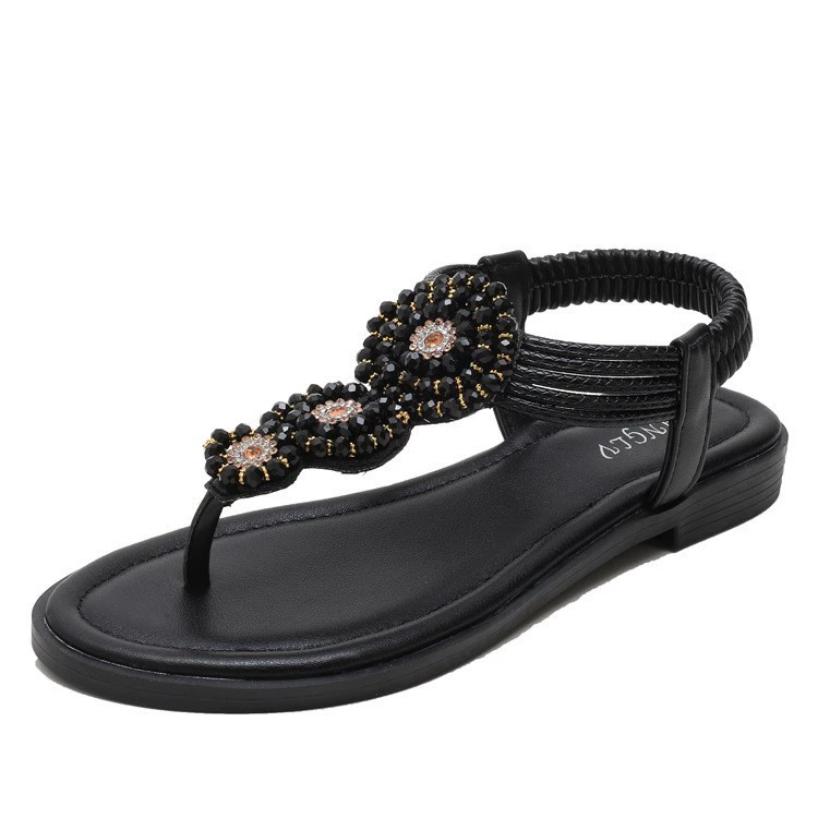 Summer sandals, beach footwear, European style, plus size, boho style
