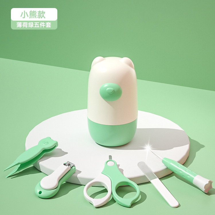 [upgraded bear style] mint green/five-piece set