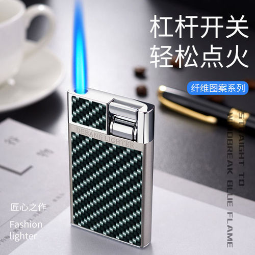 Porsche same style windproof straight gas lighter creative electronic cigarette lighter cigar moxibustion inflatable wholesale