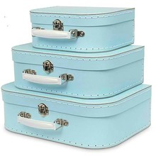 cardboard baby suitcase 高级纸板宝宝服装女士内衣包装手提盒