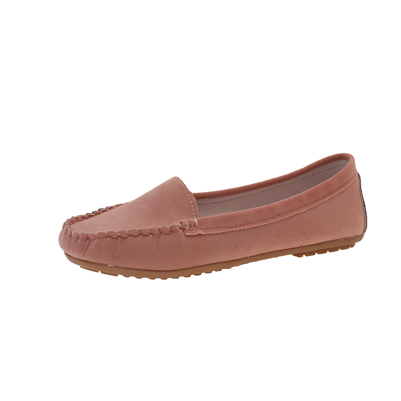 European American 2026 Spring And Autumn Shallow Slip-On Loafers For Women, Flat Heel Single Lazy Shoes, Plus Size,_vogvips.com