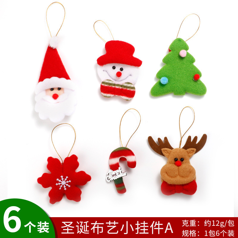 Colgante de tela de Navidad, ciervo viejo, árbol de Navidad, más paquetes, decoraciones de Navidad, hotel, centro comercial, vestido de vacaciones