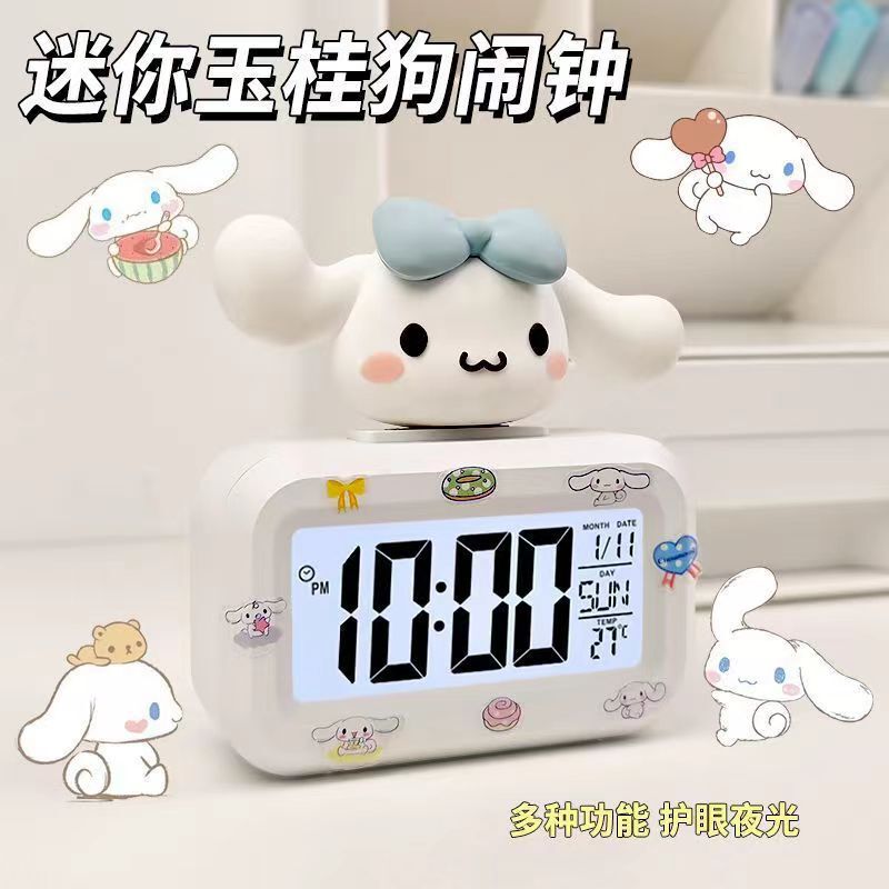 木の魚カピバラカ通DIY創意目覚まし時計学習専用高颜値デジタル時計ミニ電子時計|undefined
