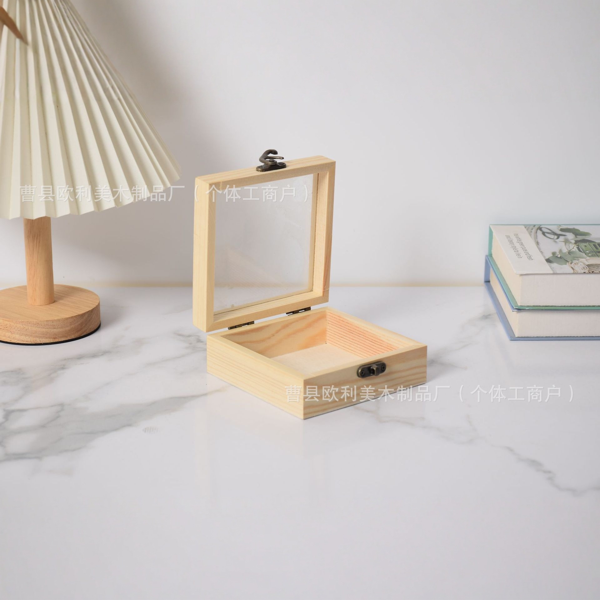 实木收纳盒珠宝手串手链收藏木盒透明亚克力木盒手办伴手礼收纳盒