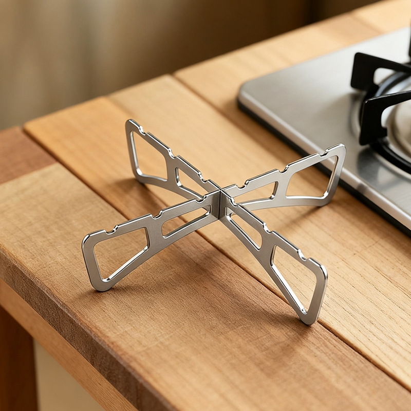 Portátil al aire libre de acero inoxidable cruzado marco de cocción resistente a altas temperaturas marco de cocina casera arroz cocina rejilla de cocción aislada de agua