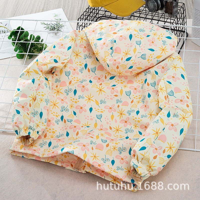 Mudhuhu children's clothing, boys' workwear, windbreaker, girls' windproof and waterproof jacket, children's jacket, velvet camouflage jacket