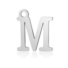 亚马逊跨境热卖款不锈钢光面26字母吊坠简约百搭精致项链饰品配件|undefined