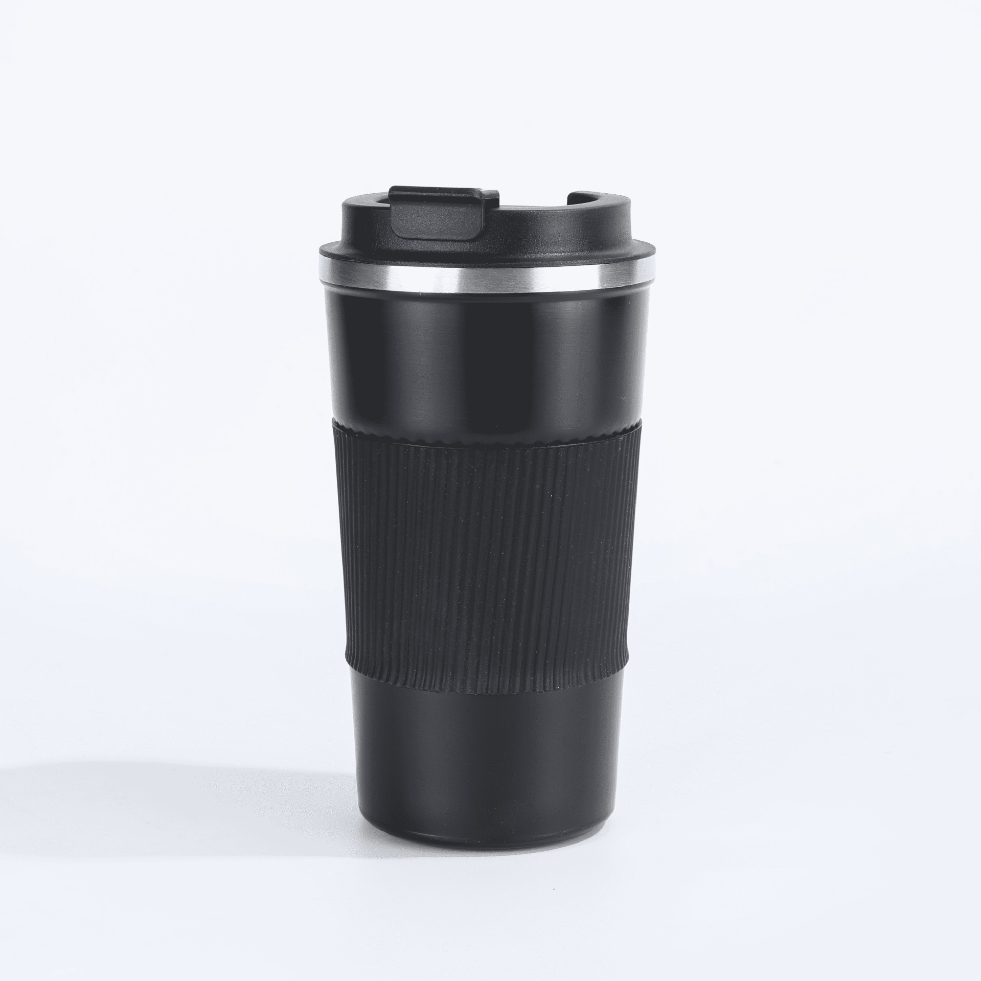 Nuevo tipo transfronterizo de silicona americana cubierta taza de café de acero inoxidable multifuncional taza de aislamiento de doble bebida taza portátil al aire libre taza de coche