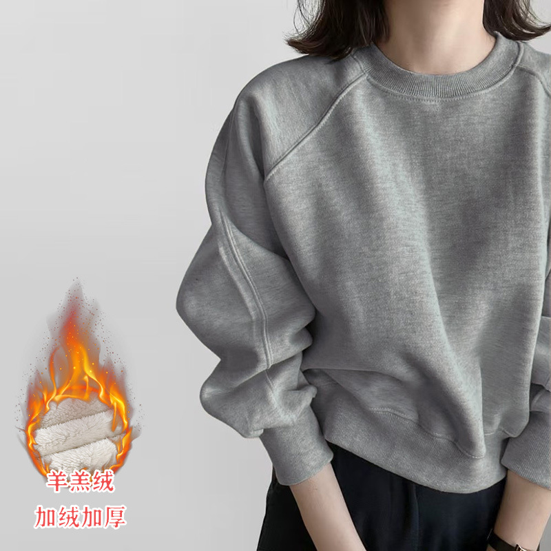 클래식 그레이 011 (0도 정도 착용에 적합한 거대한 두꺼운 램스울 모델)