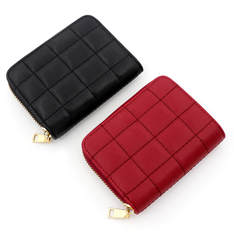 Women's Solid Color Pu Leather Zipper Card Holders display picture 2