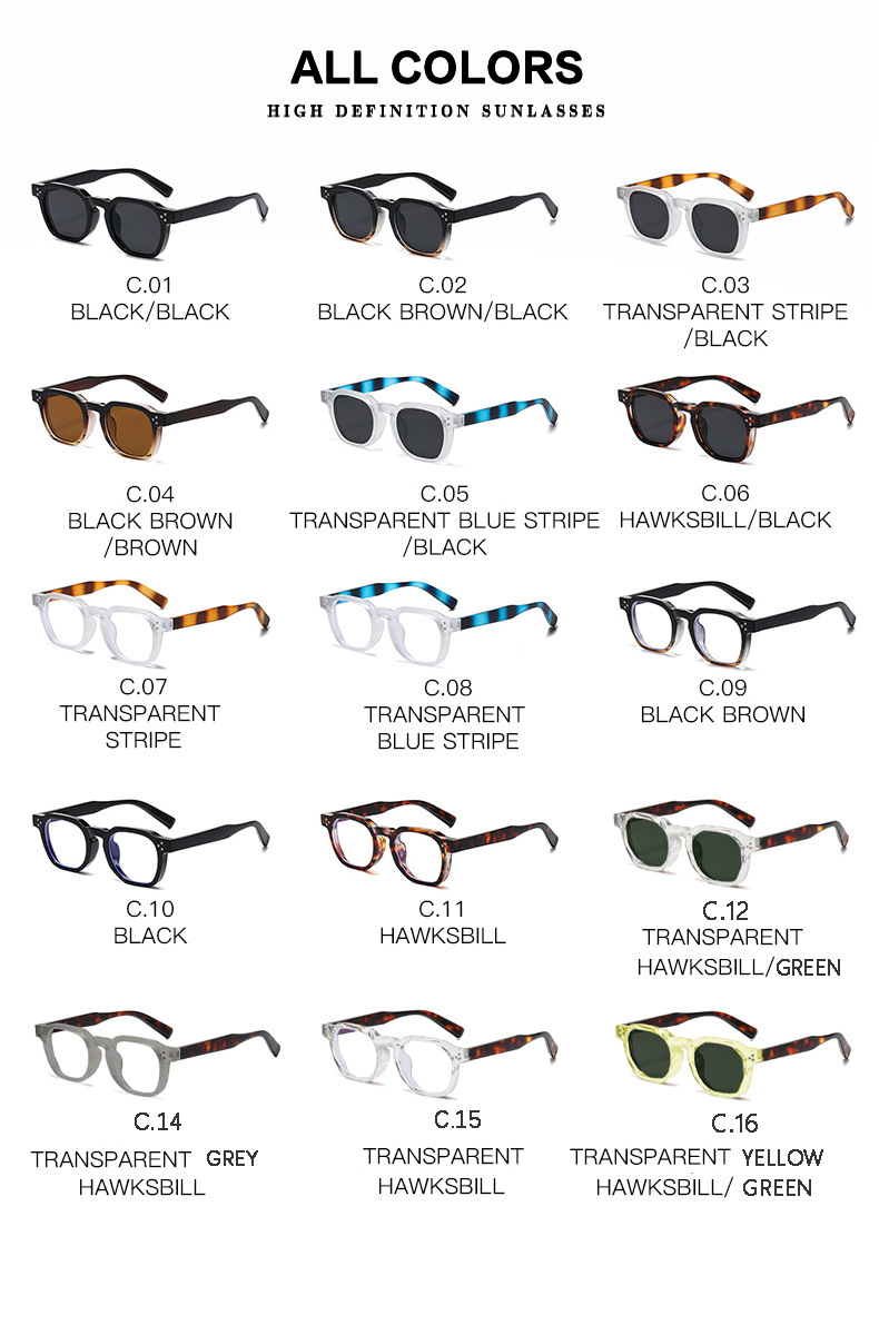 Jett 5169 new round frame mi nail glasses high-grade fashion sunglasses European and American cross-border sunglasses_voghion.com