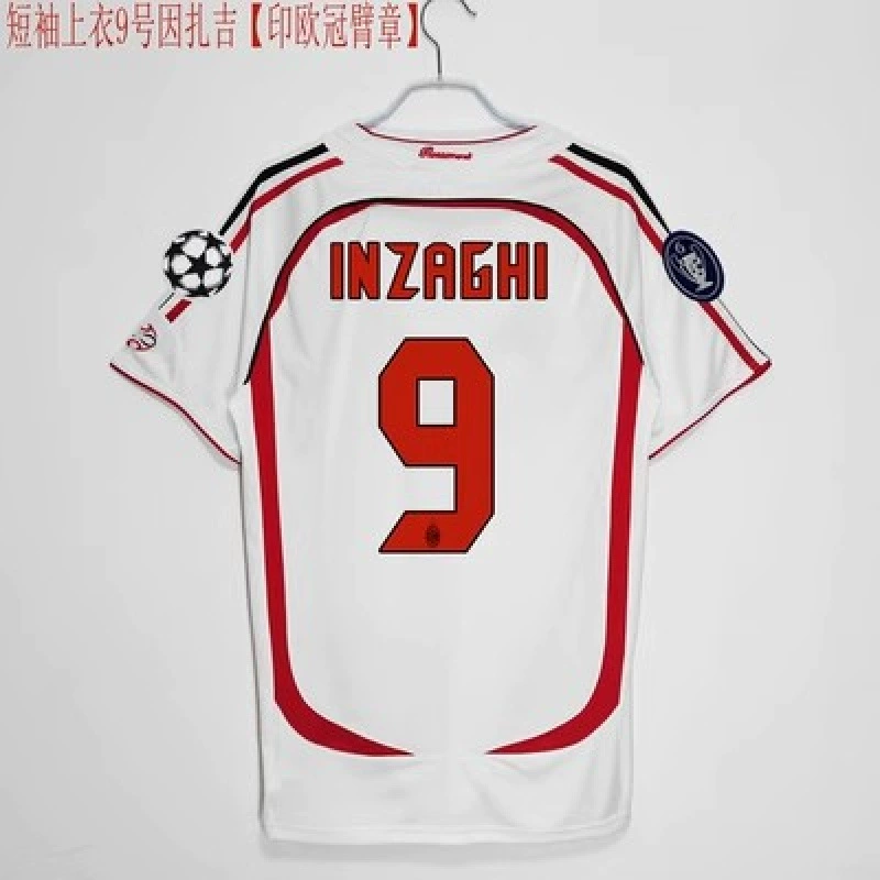 Ретро-футболка 0607AC22 Kakanestama R Tini Inzagi Pirlo длинные рукава, футболка для футбола